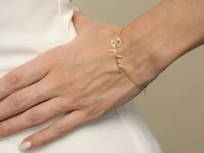 Personalized Gold Name Bracelet