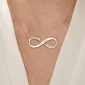 Personalized Infinity Name Necklaces with Date