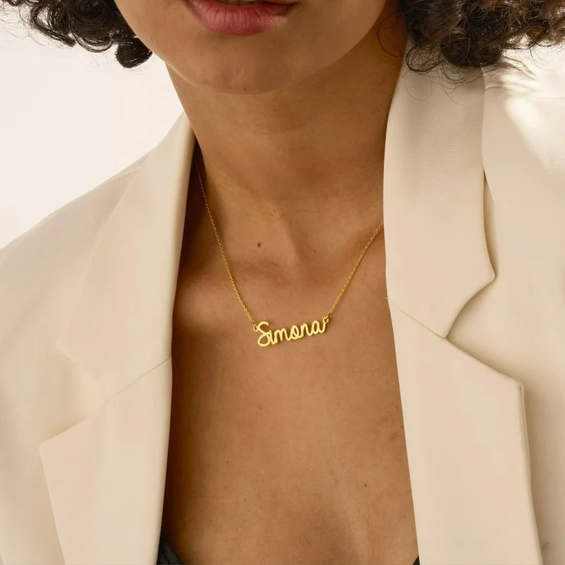 18K Gold Plated Custom Name Necklace