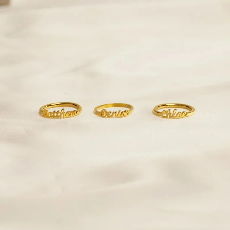 Custom Name Rings