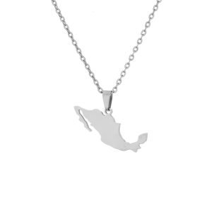 Mexico Map Necklace with Name