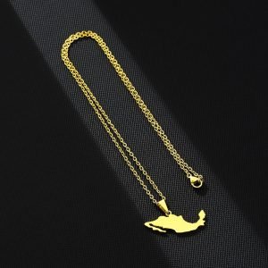 Mexico Map Necklace with Name