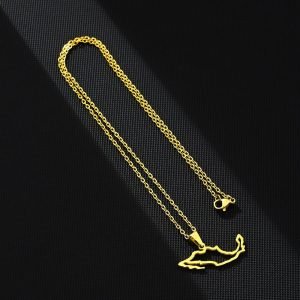 Mexico Map Necklace with Name