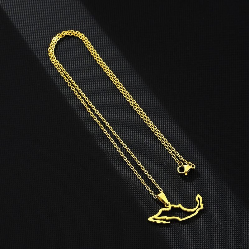 Mexico Map Necklace with Name