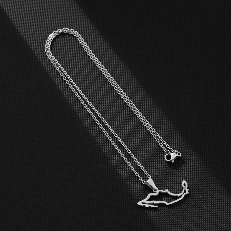 Mexico Map Necklace with Name