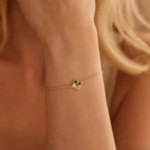 Custom December Multiple Birthstone Bracelet for Family